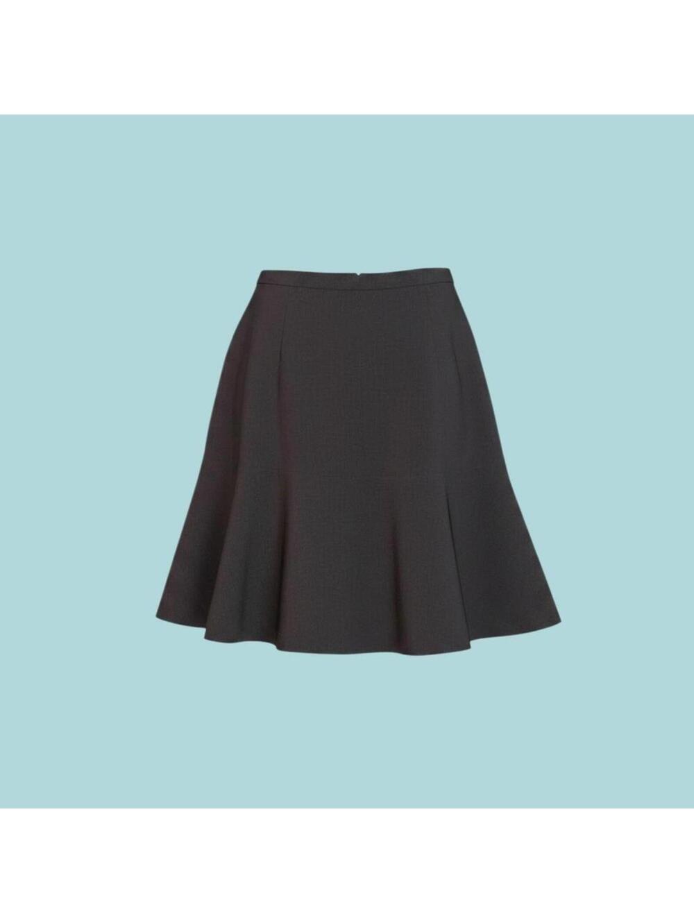 Vintage '90s Black A-Line Knee-Length Skirt